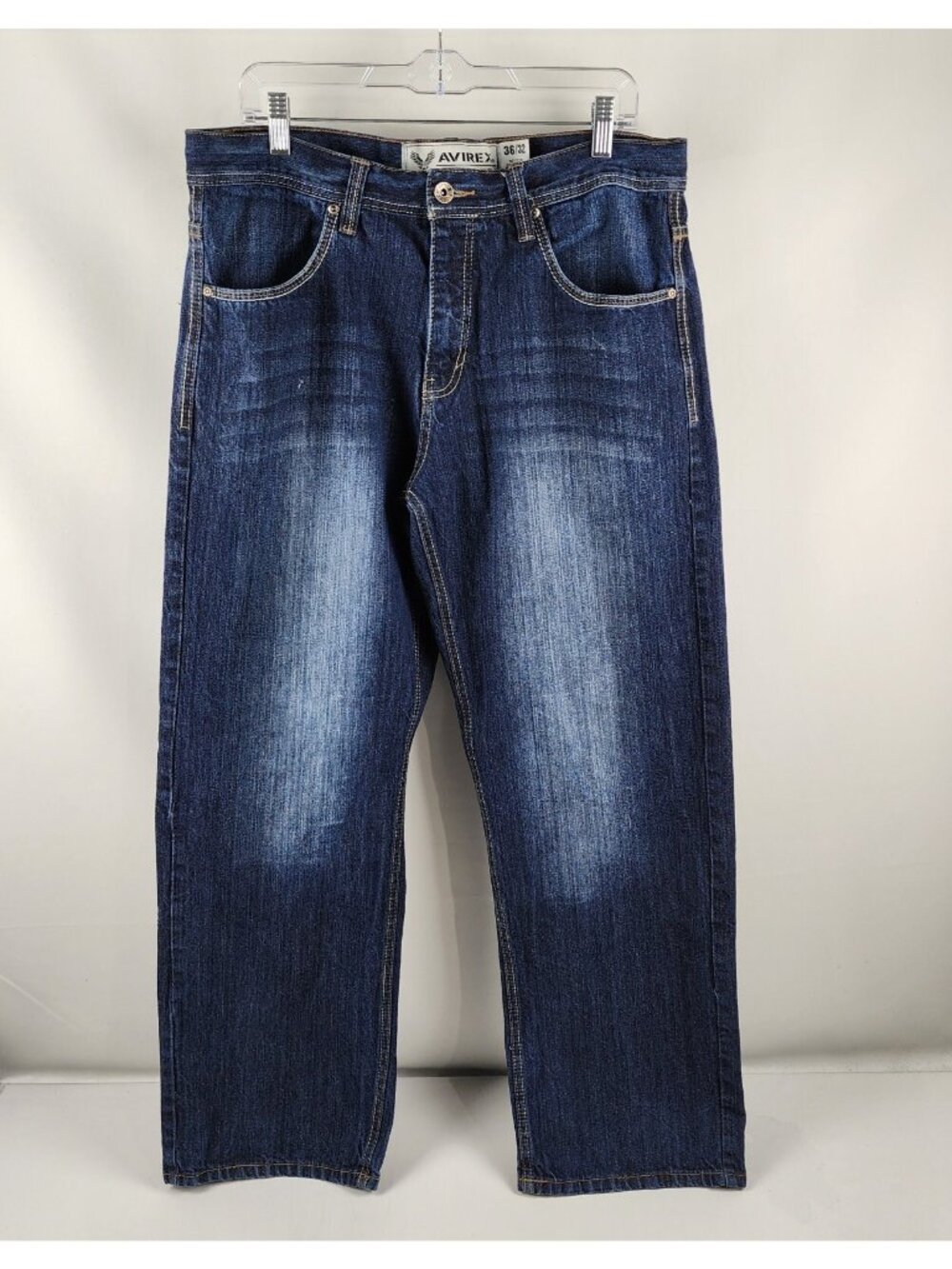 Avirex Jeans Mens 36x32 Blue Vintage Baggy Skater Y2K Denim